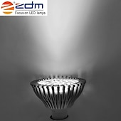 economico Lampadine-zdm e26 / e27 7w 650-750lm par30 faretto led 7 perline led ad alta potenza led bianco / bianco caldo 85-265 v alta conducibilità termica in alluminio