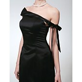 economico Matrimoni e cerimonie-A sirena Monospalla Lungo Raso Vestito con Fiocco (fiocchi) di TS Couture®