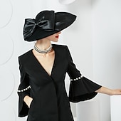 billige Partyhatter-kvinners bryllupsfest hatter elegant klassisk feminin stil ull silke hatter hodeplagg for teselskap dame dag hodeplagg hodeplagg
