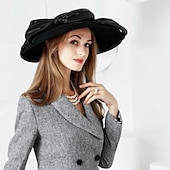 billige Partyhatter-kvinners bryllupsfest hatter elegant klassisk feminin stil ull silke hatter hodeplagg for teselskap dame dag hodeplagg hodeplagg