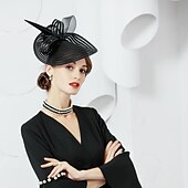 economico Fascinatori &amp; Cappelli-Elegante Derby Copricapo affascinante Gentildonna Costume Per donna Carnevale Feste Derby Ricevimento di matrimonio Adulti Fascinator Primavera &amp; Estate