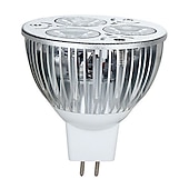 levne LED žárovky bodové-10ks 9W led žárovka bodové světlo 900lm mr16 3 led korálky led dekorativní teplá studená bílá pro krajinářské zapuštěné osvětlení kolejí ac12v 90w ekvivalent halogenu