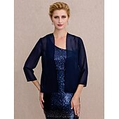 abordables enveloppes de mère-manteaux / vestes en mousseline de soie mariage gueat wraps / fête / soirée femmes wrap avec drapé / robe solide pour impressionner 2025