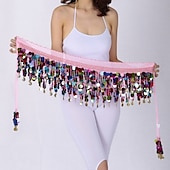 voordelige Dansaccessoires-Buikdans Buikdans heupsjaals Dames Prestatie Chiffon Pailletten Buikdans Heup Sjaal