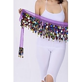 voordelige Dansaccessoires-Buikdans Buikdans heupsjaals Dames Prestatie Chiffon Pailletten Buikdans Heup Sjaal