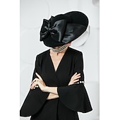billige Partyhatter-kvinners bryllupsfest hatter elegant klassisk feminin stil ull silke hatter hodeplagg for teselskap dame dag hodeplagg hodeplagg