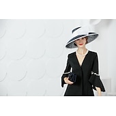 abordables Sombreros de fiesta-Sombrero Kentucky  Sombreros de lino con 1 pieza Boda  Fiesta  Noche  Carrera de caballos Accesorio vestido para impresionar Vestido de día de carrera