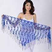 ieftine Ținute Dans din Buric-eșarfe de șold pentru dansul din buric performanță femei chinlon paiete șold eșarfă accesorii de petrecere
