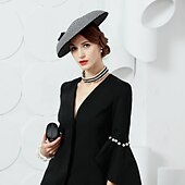 baratos Chapéus e Fascinators-Seda / Twill Weave Chapéu Kentucky Derby / Chapéus com 1 Casamento / Festa / Noite / Festa de Chá Capacete