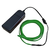 זול מוצרים עם חיבור לחשמל-5m אורות מחרוזת 0 leds el 1pc לבן אדום כחול עמיד למים חוט ניאון דבק עצמי