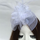 levne Fascinátory-peříčko / síť fascinators kentucky derby klobouk / květiny s 1 kusem svatební / párty / večer / dostihová čelenka