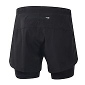 cheap Mens Active Shorts-Arsuxeo Men&#039;s Running Shorts Gym Shorts Yoga Shorts Drawstring 2 in 1 Split Zipper Pocket Base Layer Outdoor Athletic Summer Spandex Quick Dry Lightweight Reflective Strips Yoga Gym Workout Marathon