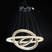 お買い得  グローブデザイン-3リング　70cm　クリスタル　調光可能　LED　シャンデリア　ペンダント　ライト　メタルサークル　電気メッキ　モダン　コンテンポラリートラディショナルク　ラシック　110-120V 220-240V