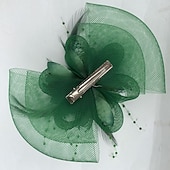 levne Fascinátory-peříčko / síť fascinators kentucky derby klobouk / květiny s 1 kusem svatební / párty / večer / dostihová čelenka