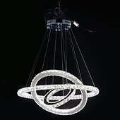 お買い得  グローブデザイン-3リング　70cm　クリスタル　調光可能　LED　シャンデリア　ペンダント　ライト　メタルサークル　電気メッキ　モダン　コンテンポラリートラディショナルク　ラシック　110-120V 220-240V