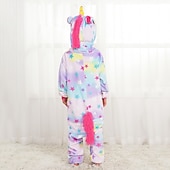 זול תחפושות של Onesie-בגדי ריקוד ילדים דפוס רקמה אופנתי תחפושת Onesie תחפושת קרנבל חַדקֶרֶן פגסוס פיג&#039;מה אוברול פיג&#039;מת קיגורומי תחפושת מצחיקה ל בנים ובנות חג המולד קרנבל יום הילד קָרִיקָטוּרָה