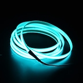 זול מוצרים עם חיבור לחשמל-5m אורות מחרוזת 0 leds el 1pc לבן אדום כחול עמיד למים חוט ניאון דבק עצמי