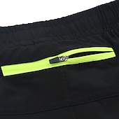 cheap Mens Active Shorts-Arsuxeo Men&#039;s Running Shorts Gym Shorts Yoga Shorts Drawstring 2 in 1 Split Zipper Pocket Base Layer Outdoor Athletic Summer Spandex Quick Dry Lightweight Reflective Strips Yoga Gym Workout Marathon