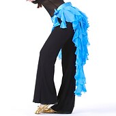 cheap Dance Accessories-Belly Dance Hip Scarf Ruffles Women&#039;s Chiffon / Ballroom