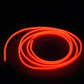 זול מוצרים עם חיבור לחשמל-5m אורות מחרוזת 0 leds el 1pc לבן אדום כחול עמיד למים חוט ניאון דבק עצמי