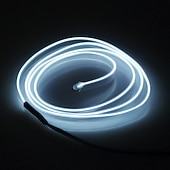 זול מוצרים עם חיבור לחשמל-5m אורות מחרוזת 0 leds el 1pc לבן אדום כחול עמיד למים חוט ניאון דבק עצמי