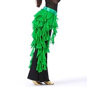 cheap Dance Accessories-Belly Dance Hip Scarf Ruffles Women&#039;s Chiffon / Ballroom