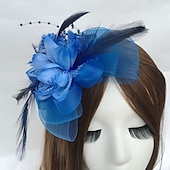 levne Fascinátory-peříčko / síť fascinators kentucky derby klobouk / květiny s 1 kusem svatební / párty / večer / dostihová čelenka