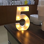 cheap Decorative Lights-LED Letter Lights Sign 26 Letters Alphabet Light Up Letters Sign for Night Light Wedding Birthday Party Battery Powered Christmas Dorm Lamp Home Bar Decoration