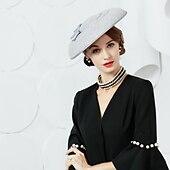 baratos Chapéus e Fascinators-Seda / Twill Weave Chapéu Kentucky Derby / Chapéus com 1 Casamento / Festa / Noite / Festa de Chá Capacete