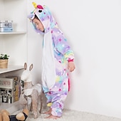 זול תחפושות של Onesie-בגדי ריקוד ילדים דפוס רקמה אופנתי תחפושת Onesie תחפושת קרנבל חַדקֶרֶן פגסוס פיג&#039;מה אוברול פיג&#039;מת קיגורומי תחפושת מצחיקה ל בנים ובנות חג המולד קרנבל יום הילד קָרִיקָטוּרָה