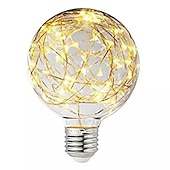 ieftine Lămpi Cu Filament LED-1 buc 3 W Bec Filet LED 200 lm E26 / E27 G95 33 LED-uri de margele SMD Decorativ Înstelat Crăciun decor de nunta Alb Cald 85-265 V / RoHs / CE