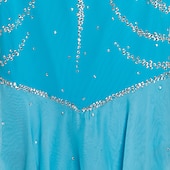 tanie Suknie do łyżwiarstwa figurowego-Sukienka łyżwiarska Damskie Dla dziewczynek Bruslení Sukienka Perłowo-różowy Błękit egejski Biały Niejednolita całość Siateczka Spandeks Trening Zawody Odzież łyżwiarska Ręcznie wykonane Z klejnotami