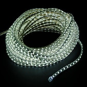 お買い得  防水ストリップライト-導かれたストリップライト防水30m98.4fttiktokライト5050smd 1800ledseuプラグ付き暖かい白白赤黄青緑家のダイニングリビングルームバー用の切断可能