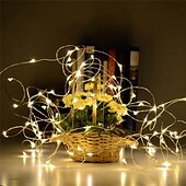 cheap Solar String Lights-1pc 10LED 1m Solar Wine Bottle Stopper Copper Fairy Strip Wire Outdoor Party Decoration Novelty Night Lamp DIY