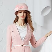 お買い得  パーティーハット-ウール ケンタッキーダービーハット / 帽子 ととも​​に リボン 1 結婚式 / パーティー／フォーマル かぶと