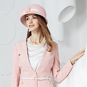 お買い得  パーティーハット-ウール ケンタッキーダービーハット / 帽子 ととも​​に リボン 1 結婚式 / パーティー／フォーマル かぶと