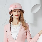 お買い得  パーティーハット-ウール ケンタッキーダービーハット / 帽子 ととも​​に リボン 1 結婚式 / パーティー／フォーマル かぶと