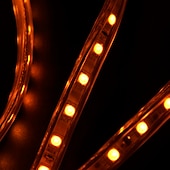 お買い得  防水ストリップライト-導かれたストリップライト防水30m98.4fttiktokライト5050smd 1800ledseuプラグ付き暖かい白白赤黄青緑家のダイニングリビングルームバー用の切断可能