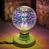 Χαμηλού Κόστους LED Λάμπες Globe-1pc 5 w led globe λαμπτήρες led νήματα λαμπτήρες 450 lm e26 / e27 g95 28 led χάντρες ενσωματώνουν διακοσμητικά led διακοσμητικά τρισδιάστατα starburst πολύχρωμα 85-265 v