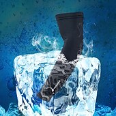 baratos Aquecedor para Braços e Pernas-1 par Nuckily Mangas de ciclismo Armwarmers Mangas de compressão Côr Sólida UPF 50 Reflector Leve Moto Branco Preto para Homens Mulheres Adulto Bicicleta de Estrada Bicicleta De Montanha Pesca