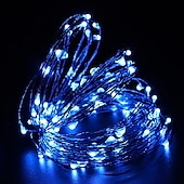 voordelige Batterij String Lights-ZDM® 10M Verlichtingsslingers 100 LEDs SMD 0603 1pc Warm wit Koel wit Rood Waterbestendig USB Feest 5 V Voeding Via USB