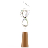 economico Striscie luci a batteria-led luci stringa bottiglia a forma di sughero decorazione di nozze all&#039;aperto 2m led notte luce stellata 30 pz 12 pz 10 pz filo di rame tappo bottiglia di vino lampada festa di nozze decorazione