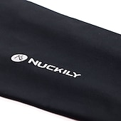 baratos Aquecedor para Braços e Pernas-1 par Nuckily Mangas de ciclismo Armwarmers Mangas de compressão Côr Sólida UPF 50 Reflector Leve Moto Branco Preto para Homens Mulheres Adulto Bicicleta de Estrada Bicicleta De Montanha Pesca