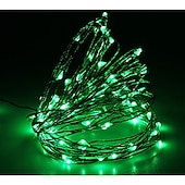 voordelige Batterij String Lights-ZDM® 10M Verlichtingsslingers 100 LEDs SMD 0603 1pc Warm wit Koel wit Rood Waterbestendig USB Feest 5 V Voeding Via USB