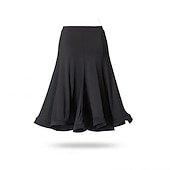 economico Gonne Latine-gonne da ballo latino traspiranti con arricciature da donna senza maniche in spandex caduto