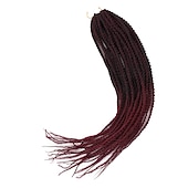 levne Háčkované vlasy-Faux Locs Dredy Senegalský Twist Pletené copánky Umělé vlasy Copánkové vlasy 1 balení
