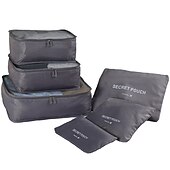 economico Borsoni da viaggio-6 set Borsa da viaggio Organizzatore di viaggi Organizer per bagagli da viaggio / Organizer per imballaggi Massima capacità Ompermeabile Portatile Anti-polvere Panno Oxford Per Viaggi Reggiseni