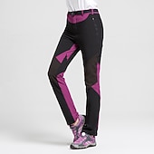 cheap Bottoms-Women&#039;s Hiking Pants Trousers Fleece Lined Pants Softshell Pants Winter Outdoor Waterproof Windproof Thermal Warm Elastic Waist Fashion Bottoms Blue Red Skiing Camping Ski / Snowboard