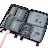 economico Borsoni da viaggio-6 set Borsa da viaggio Organizzatore di viaggi Organizer per bagagli da viaggio / Organizer per imballaggi Massima capacità Ompermeabile Portatile Anti-polvere Panno Oxford Per Viaggi Reggiseni
