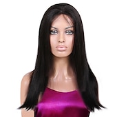 cheap Human Hair Lace Front Wigs-Lace Front Wig 4x4 Lace Human Hair Pre Plucked 130% 150% 180% Density Yaki StraightFront Wigs with Baby Hair Brazilian Human Hair Wigs for Black Women